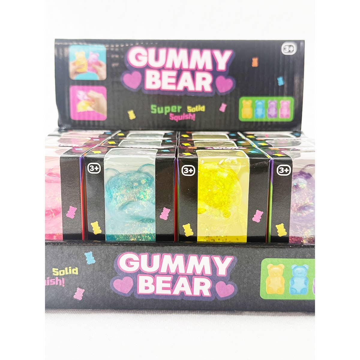 Glittered Gummy Bear Squishy Toy