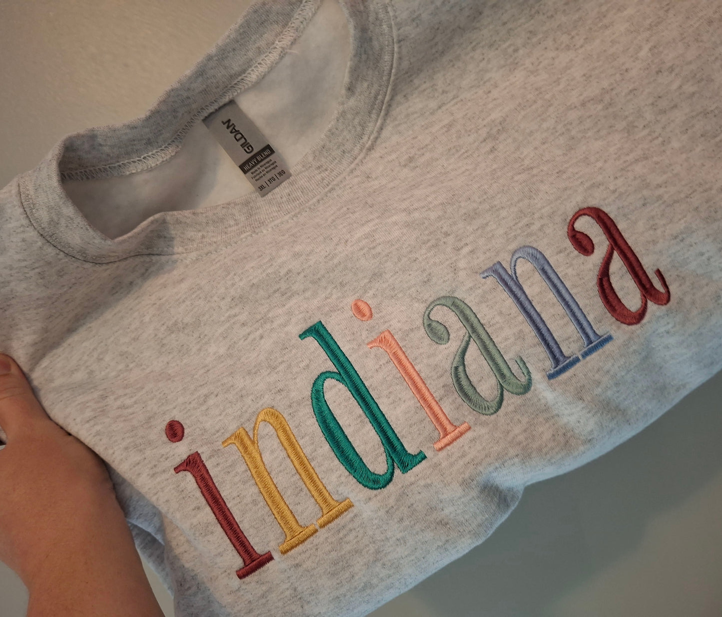 CUSTOM EMBROIDERED STATE SWEATER