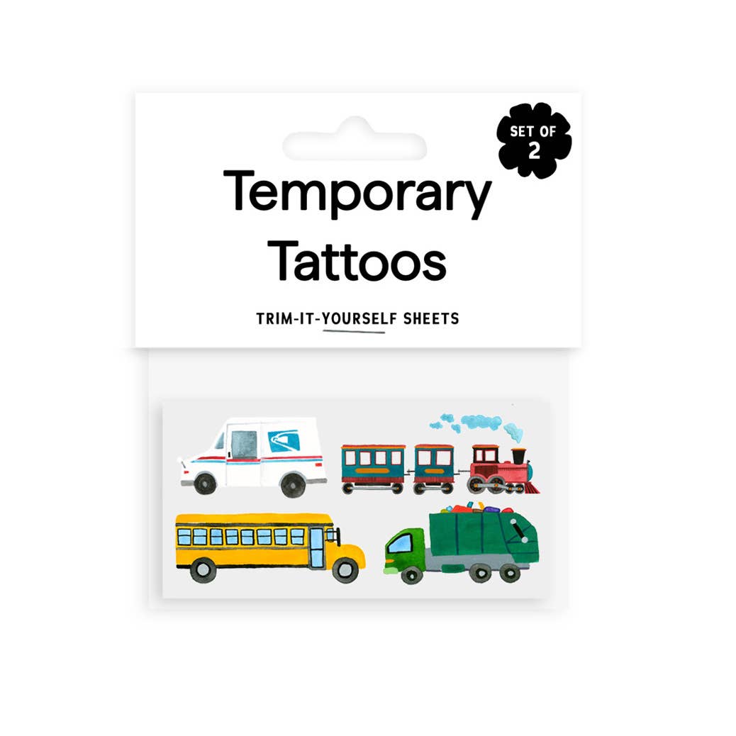 On Wheels Temporary Tattoos