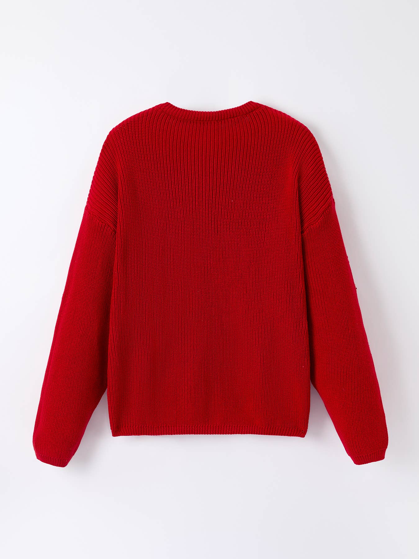 Mom and Me Winter Christmas Red "merry" Pullover Sweater