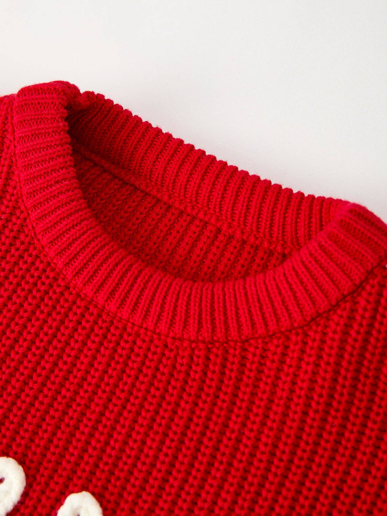 Red Christmas Girls “merry” Pullover Sweater