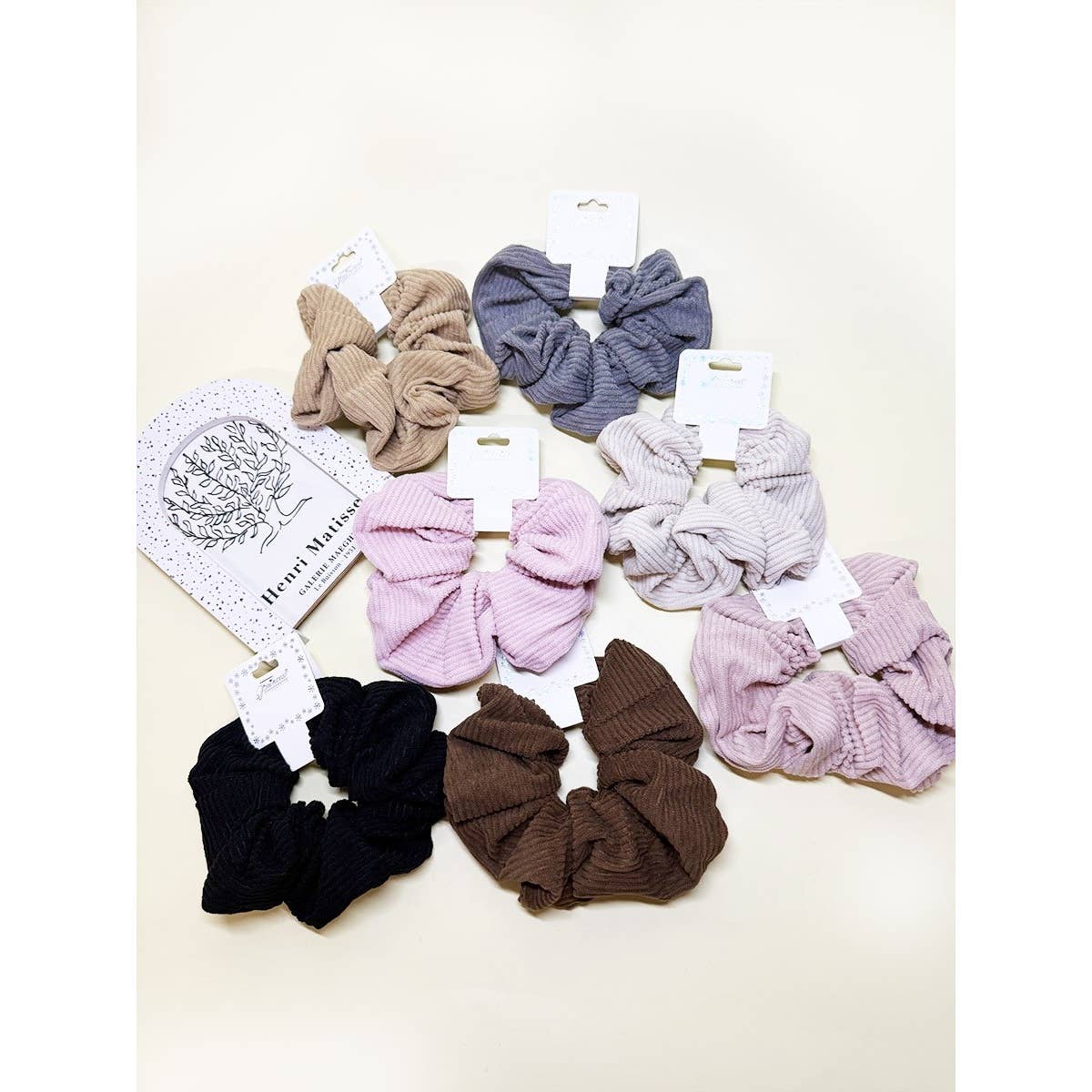 Soft Corduroy Cozy Scrunchie Set