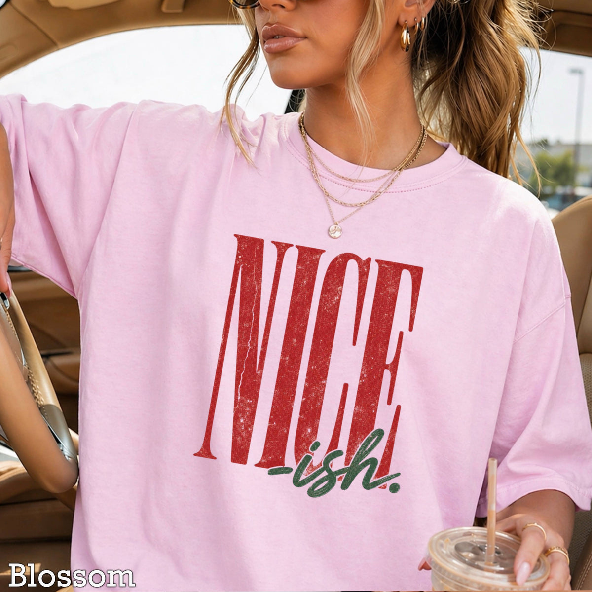 Nice -ish Christmas Shirt | Comfort Color