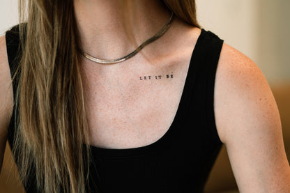 Self Love Affirmation Temporary Tattoos