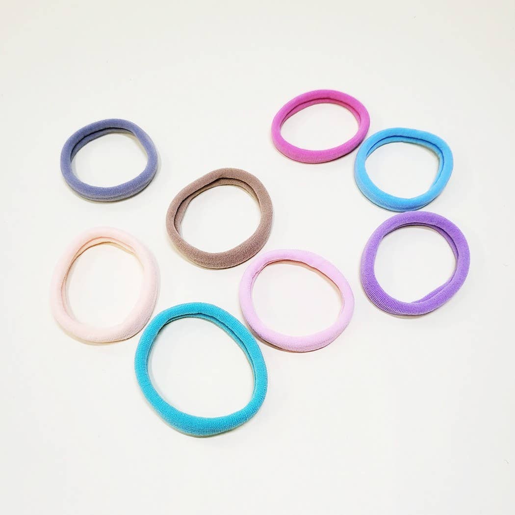 8 pcs Pastel Tone Hair Tie Set