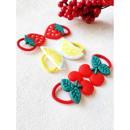Kids Fresh Fruit Hair Tie Set