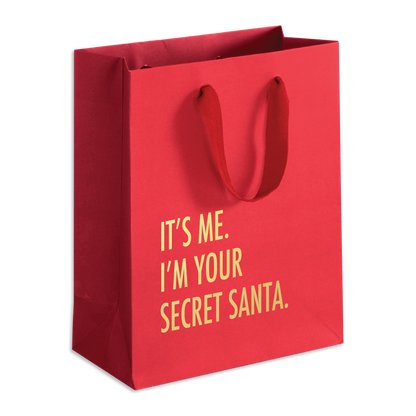 Secret Santa (Red) - Holiday Funny Gift Bag