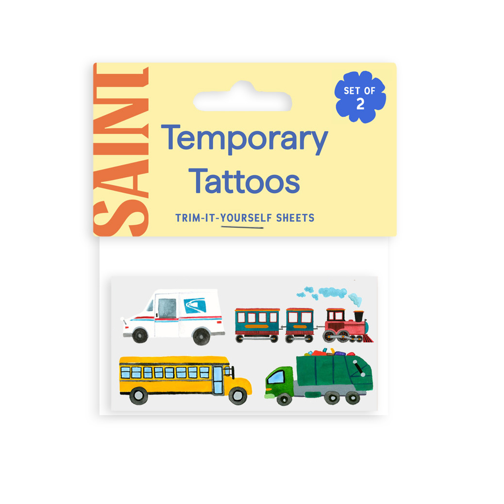 On Wheels Temporary Tattoos