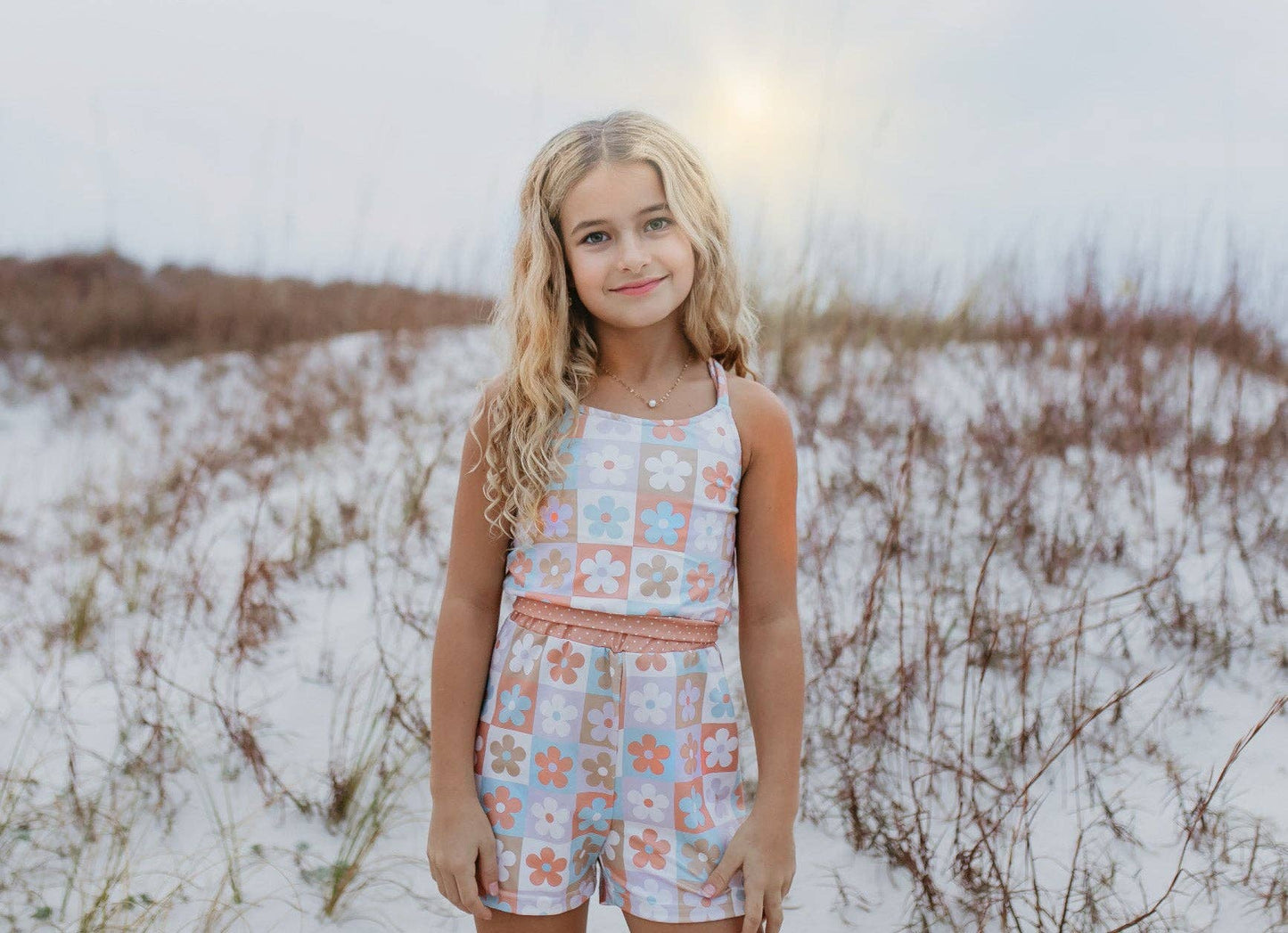 Kids Flower Power Crossback Yoga Two Piece Play Set