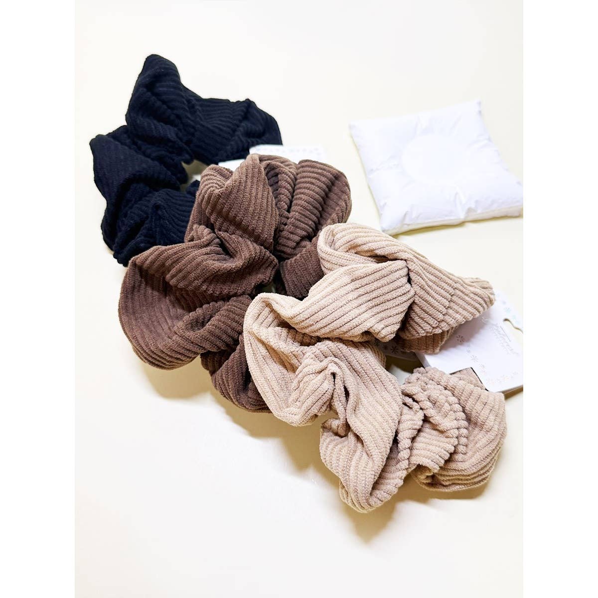 Soft Corduroy Cozy Scrunchie Set