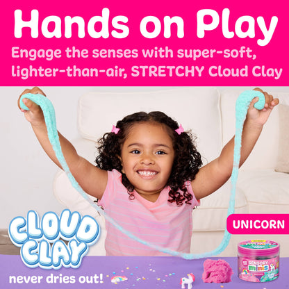 Sensory Mini Play Kit Jar with Cloud Clay: Unicorn Theme