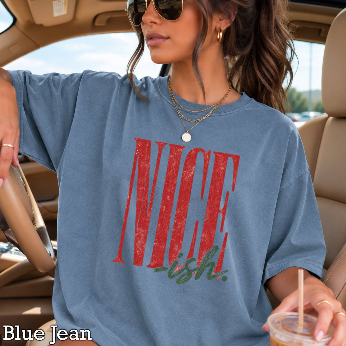 Nice -ish Christmas Shirt | Comfort Color