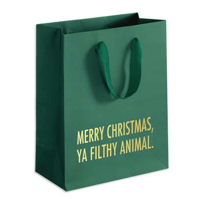 Filthy Animal (Green) - Holiday Funny Gift Bag
