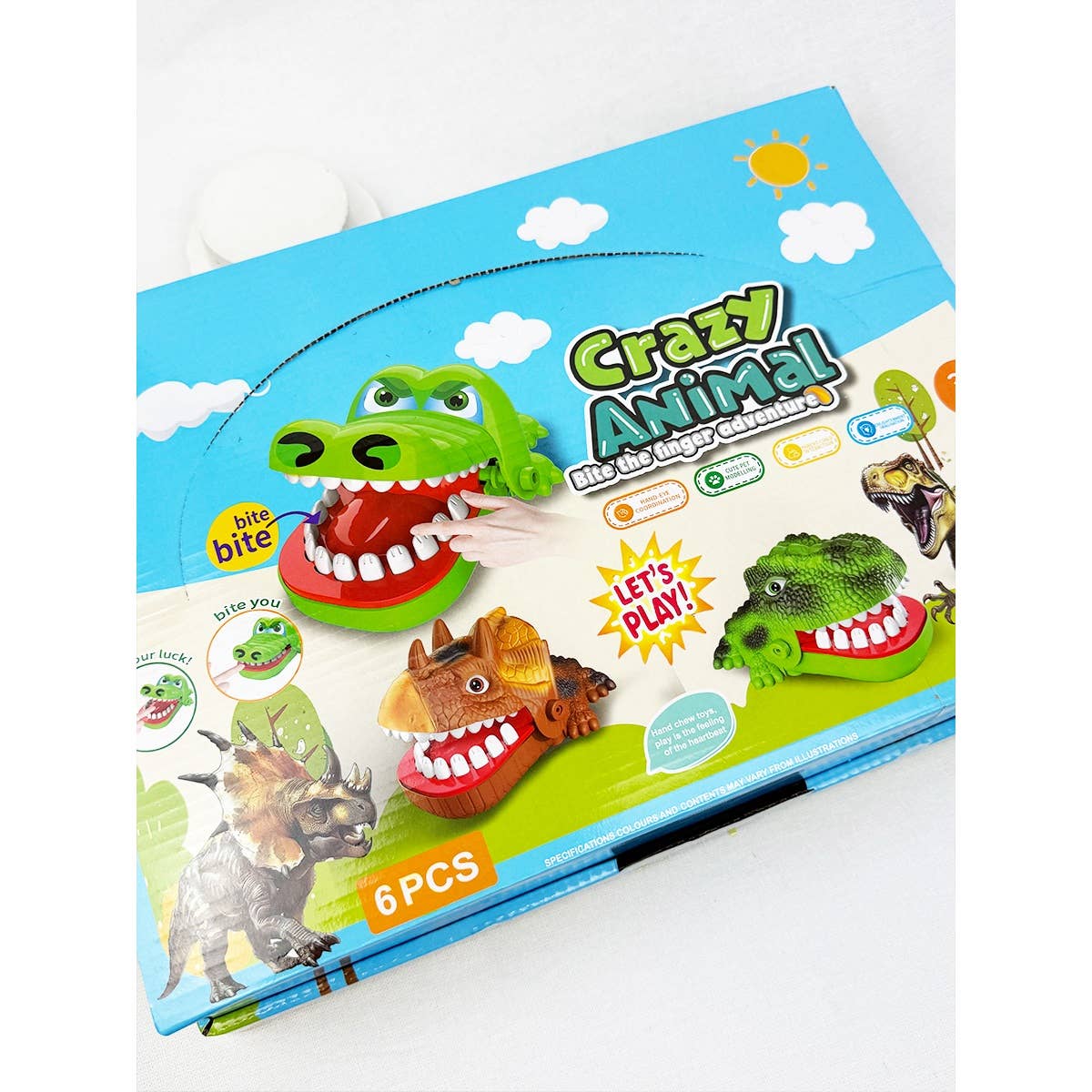 Dino Mouth Bite Finger Challenge Game