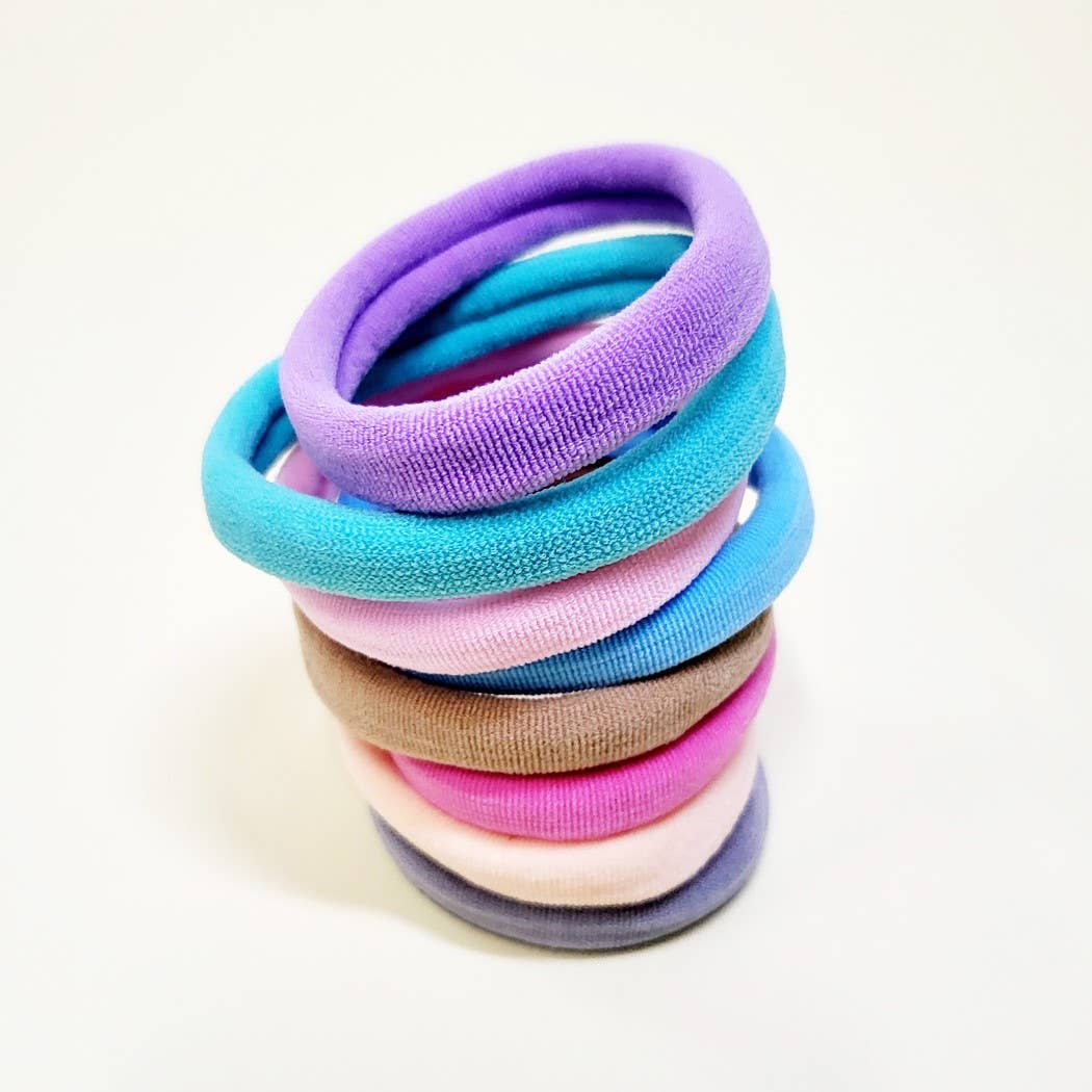 8 pcs Pastel Tone Hair Tie Set