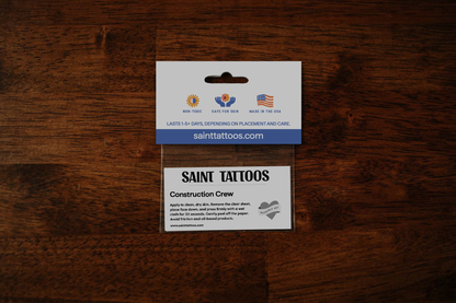 Construction Crew Temporary Tattoos