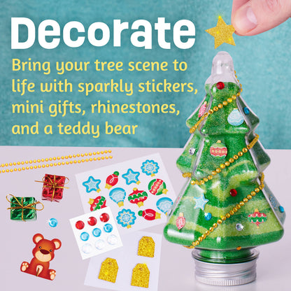 Sand Art Christmas Tree Holiday Craft Kit for Kids