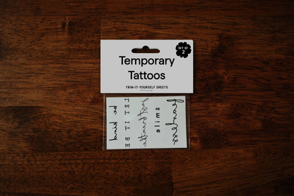 Self Love Affirmation Temporary Tattoos