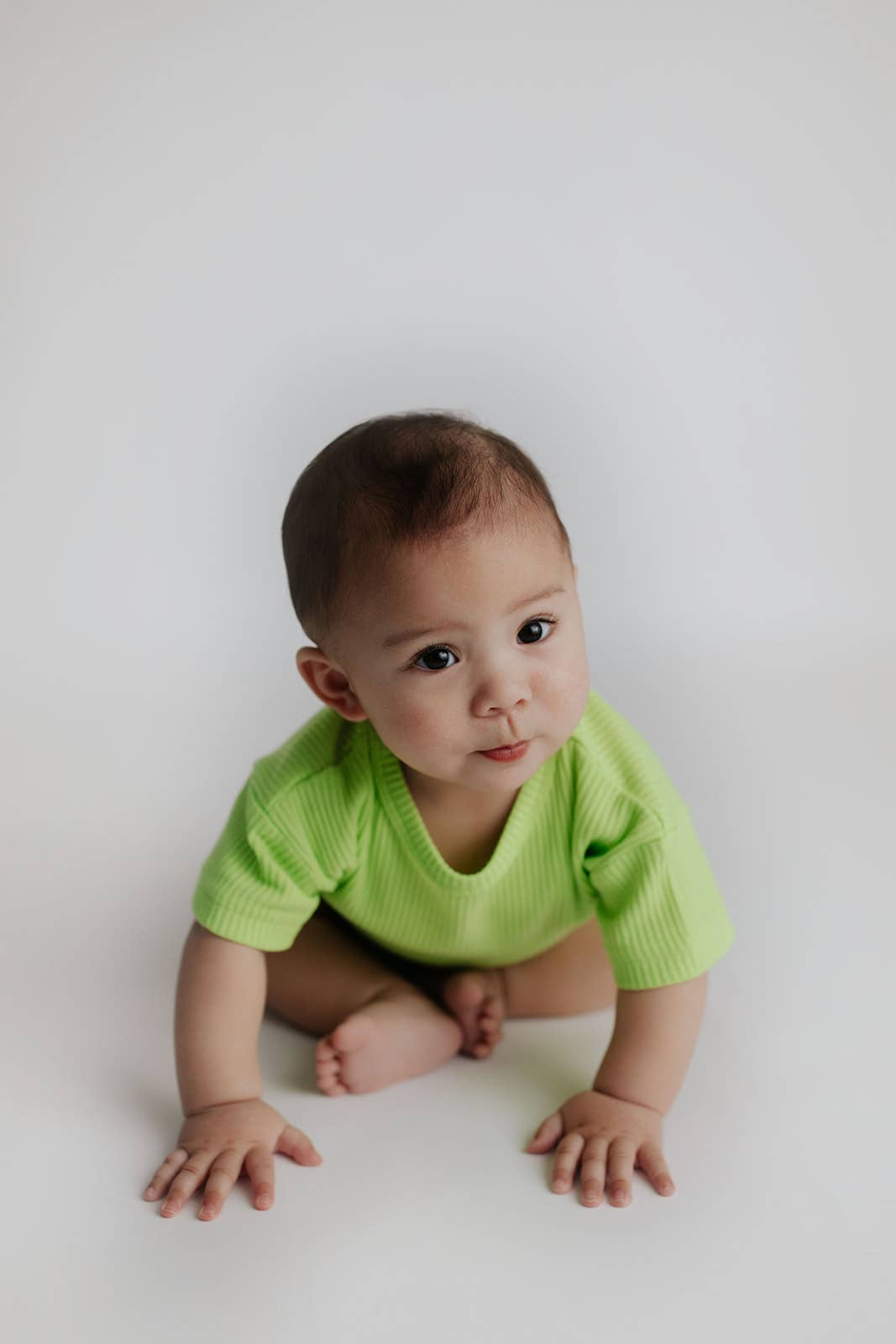 Lime Green Summer Waffle Toddler Top & Bottom Set