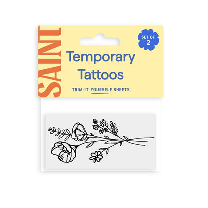 Wildflower Temporary Tattoos