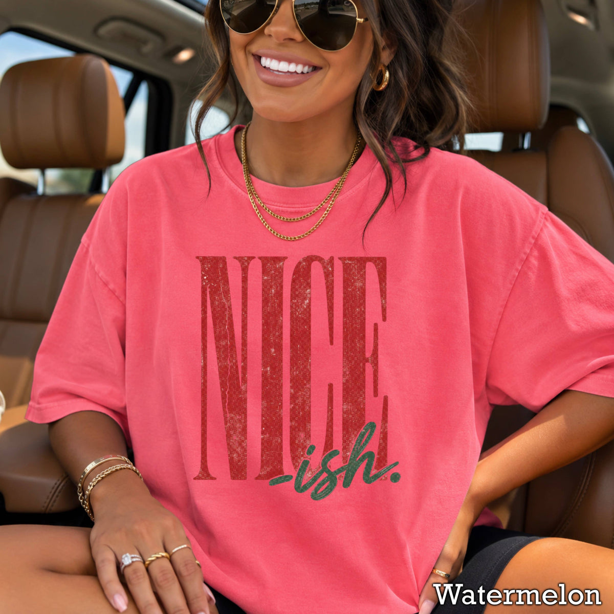 Nice -ish Christmas Shirt | Comfort Color