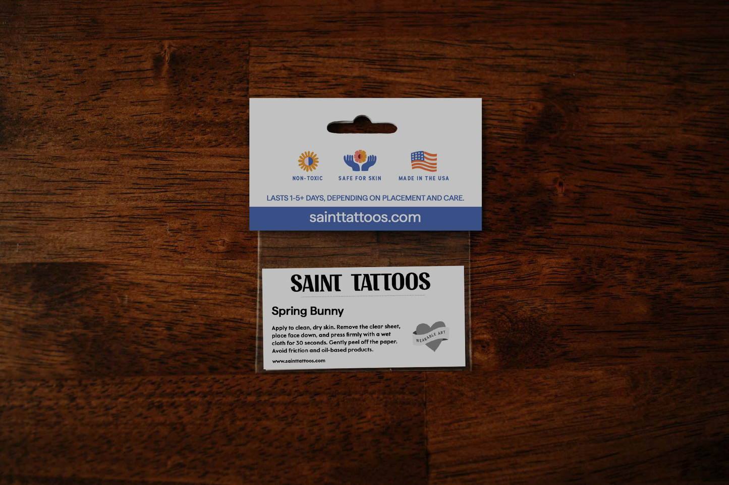 Spring Bunny Temporary Tattoos