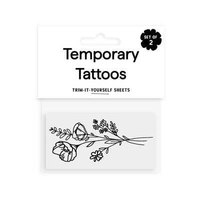 Wildflower Temporary Tattoos